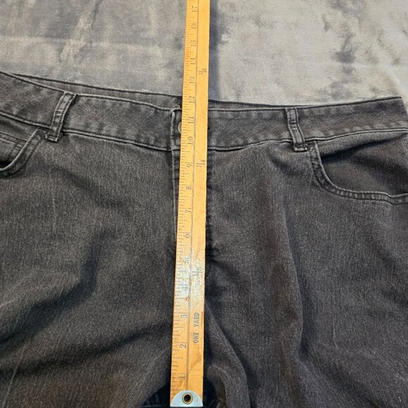 Riders by Lee Jeans Womens 20W Gray Bootcut Jeans Plus Size Stretch Denim Y2K - Picture 7 of 15